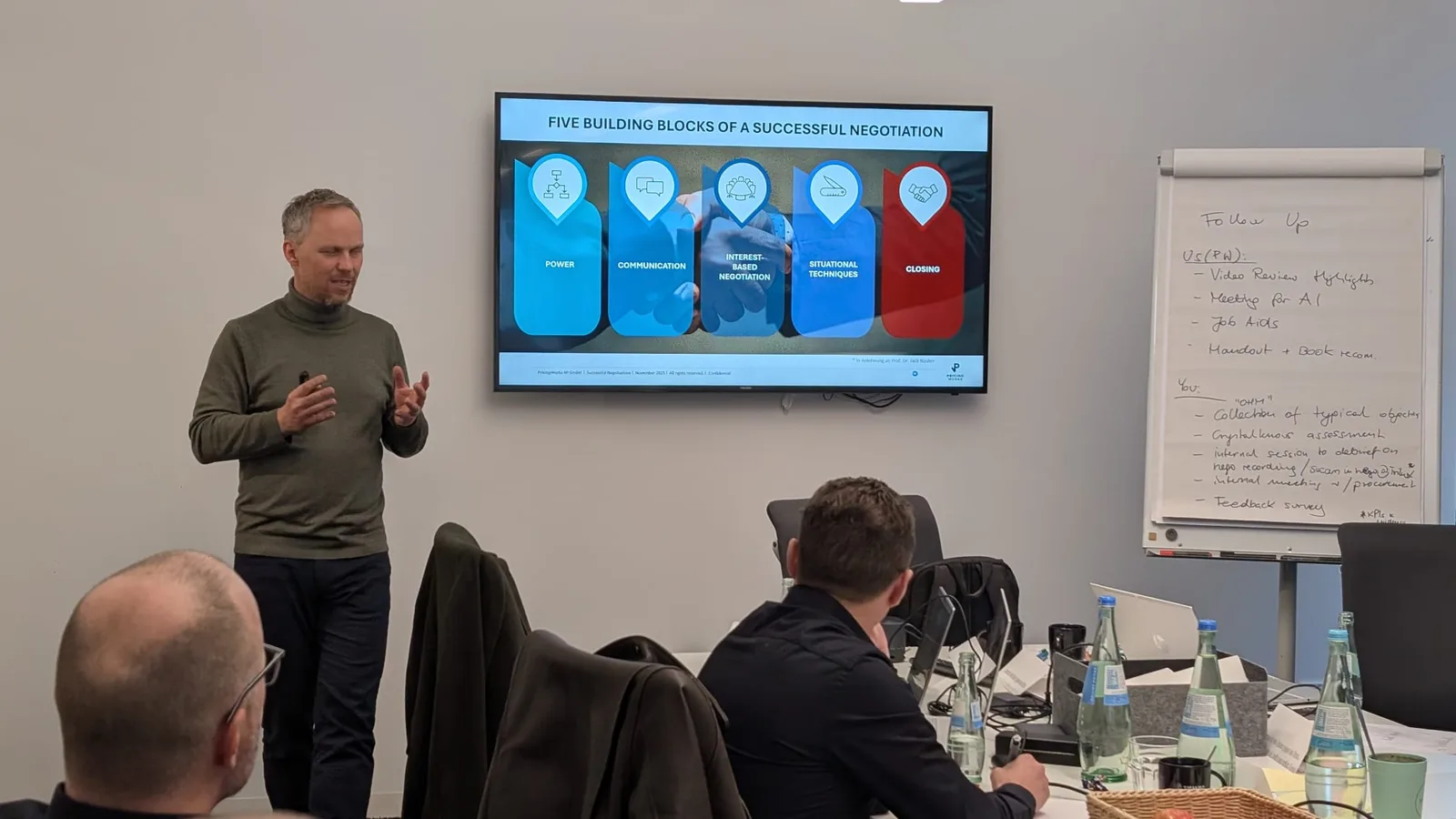 Negotiation training in action